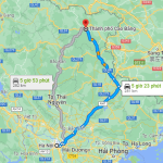 Theo Google Maps, khoảng cách từ Hà Nội đến Cao Bằng là 281km