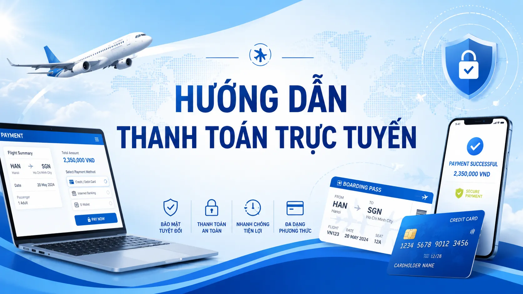 Hướng dẫn thanh toán trực tuyến
